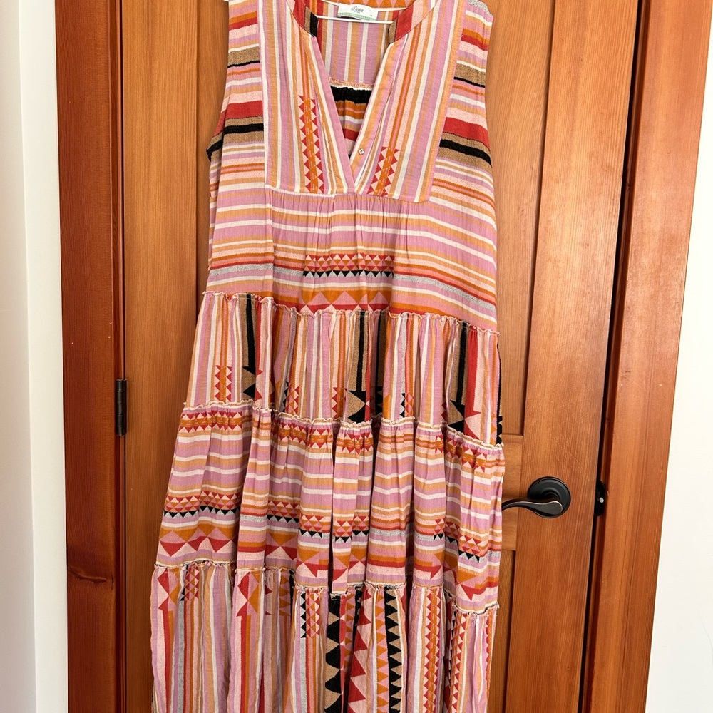 Devotion TWINS Vibrant Striped Maxi Dress